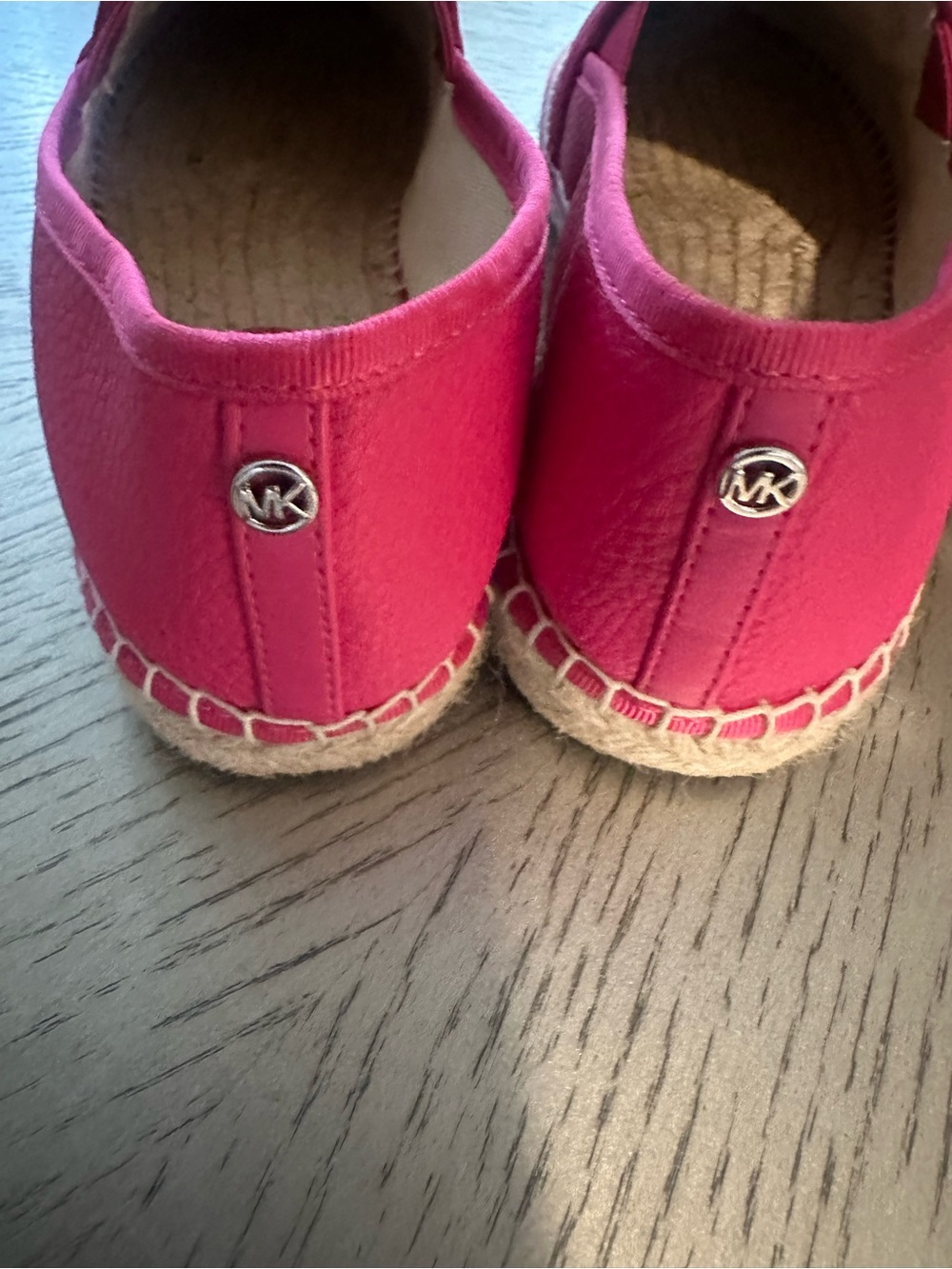 Michael Kors Hot Pink MK Logo Espadrille Flats - Picture 4 of 6
